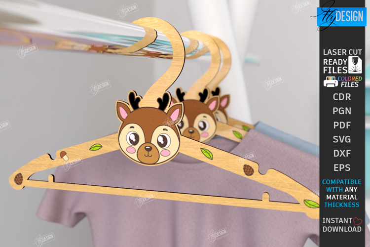 Animal Hanger Laser Cut|Childrens Clothes Hanger|Kids Laser