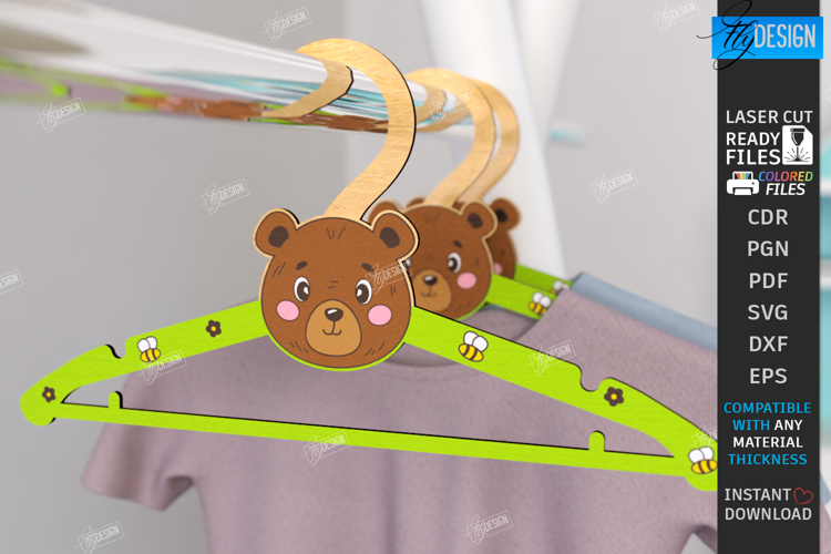 Animal Hanger Laser Cut|Children's Clothes Hanger|Kids Laser
