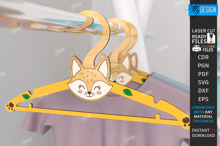 Animal Hanger Laser Cut|Children's Clothes Hanger|Kids Laser