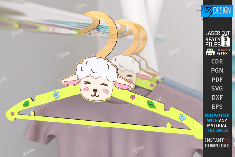 Animal Hanger Laser Cut|Children's Clothes Hanger|Kids Laser