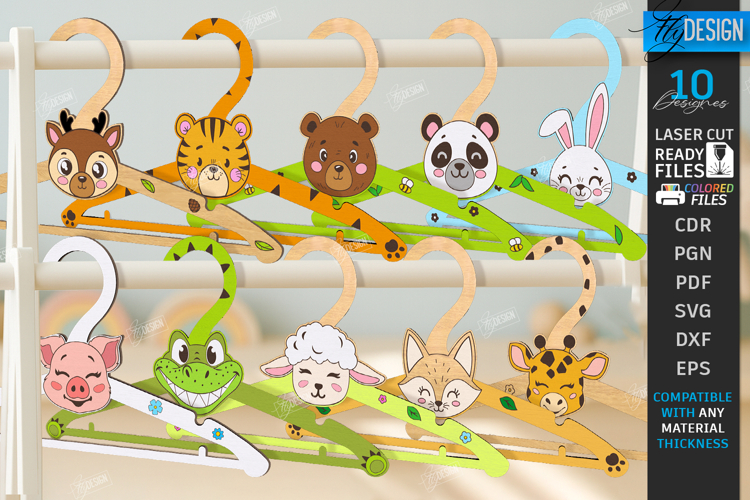 Animal Hangers Laser Cut Bundle | Childrens Clothes Hangers