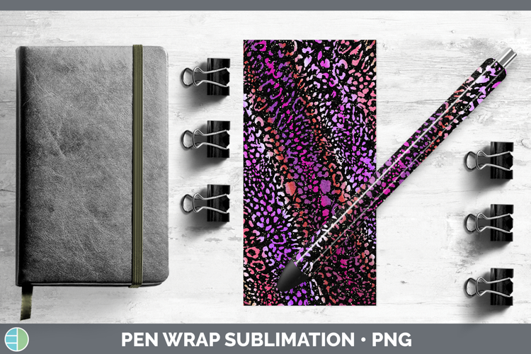 Animal Jaguar Print Pen Wrap Sublimation Pen Designs