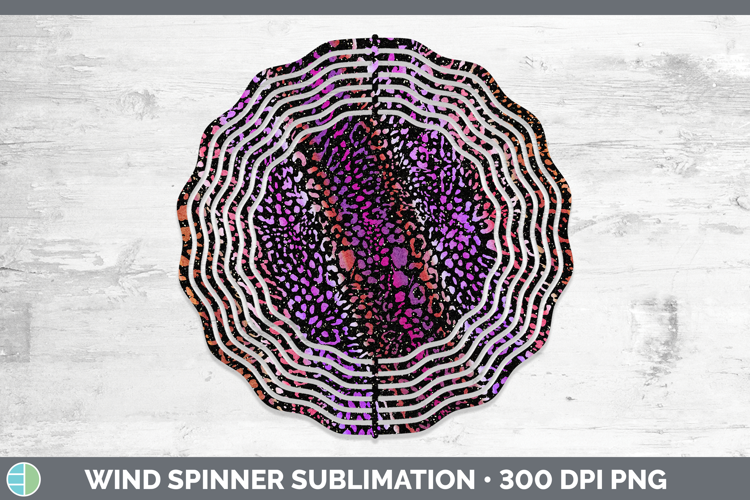 Animal Jaguar Print Wind Spinner Sublimation Spinner Designs