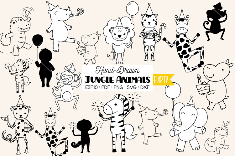 Lion Clipart Black And White Image 18