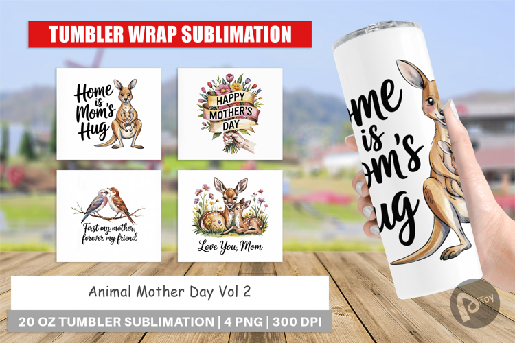 Tumbler Mother’s Day Animal