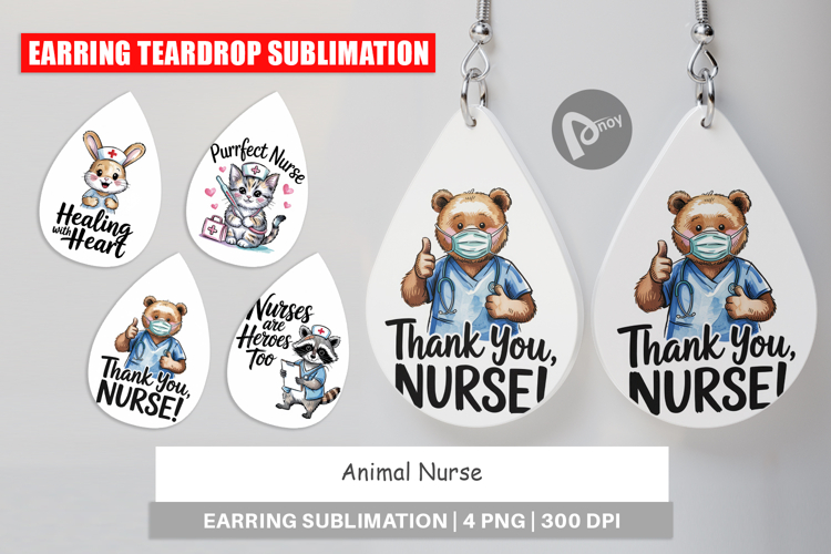 Earring Nurse Animal