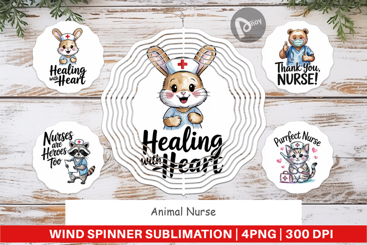 Wind Spinner Nurse Animal