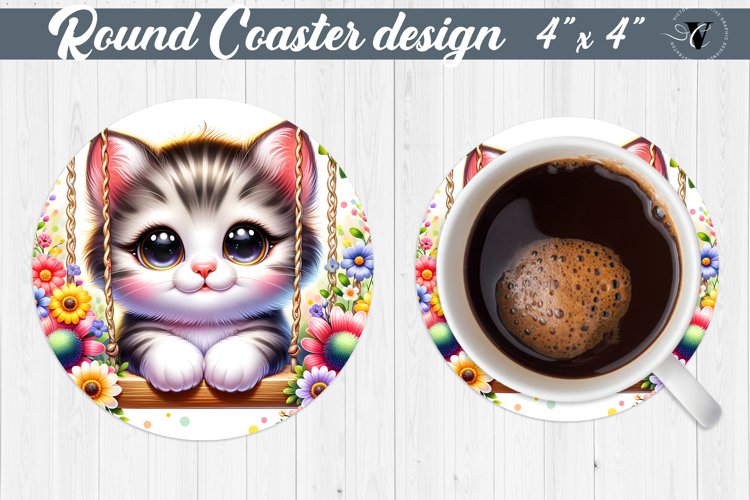 Round Coaster | Baby animals example image 1