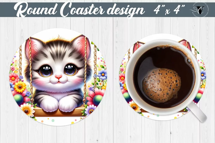 Round Coaster | Baby animals