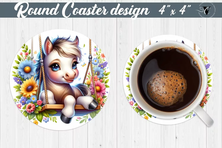 Round Coaster | Baby animals