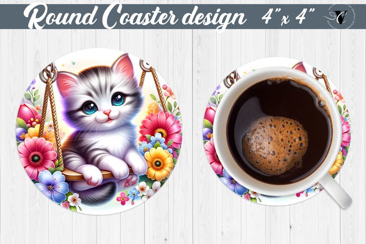 Round Coaster | Baby animals example image 1