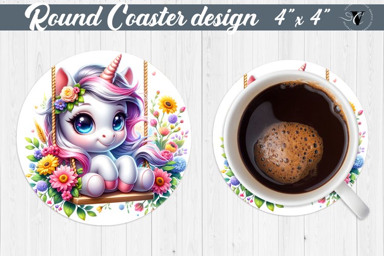 Round Coaster | Baby animals example image 1