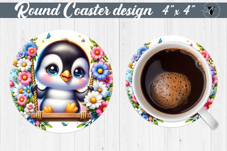 Round Coaster | Baby animals example image 1