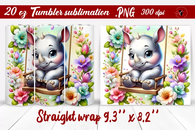 Tumbler wrap | Baby animals | Animal on Swings