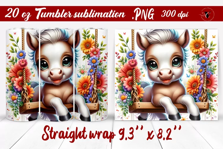 Tumbler wrap | Baby animals | Animal on Swings