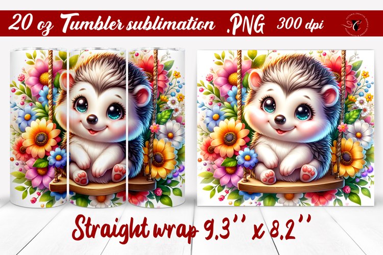 Tumbler wrap | Baby animals | Animal on Swings