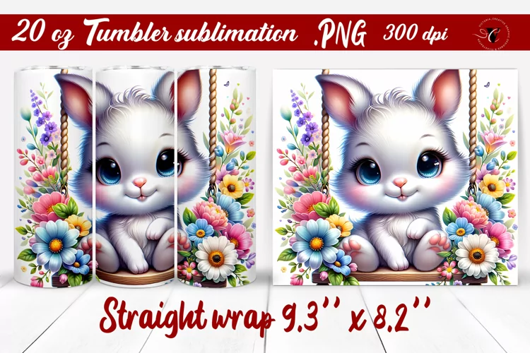 Tumbler wrap | Baby animals | Animal on Swings