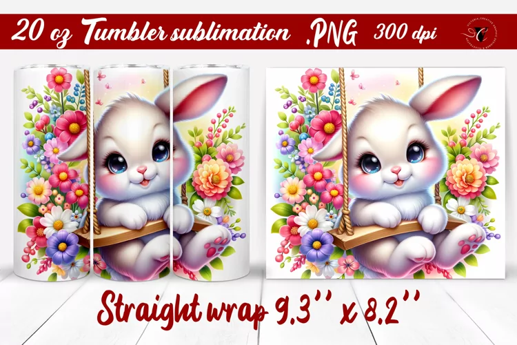 Tumbler wrap | Baby animals | Animal on Swings