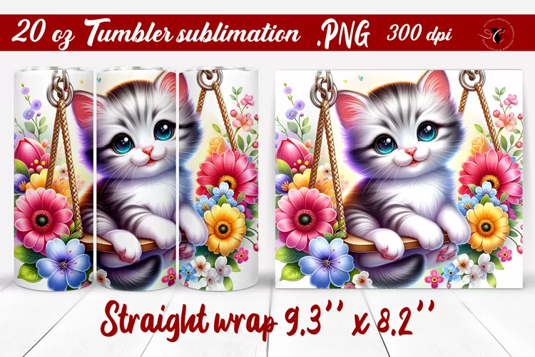 Tumbler wrap | Baby animals | Animal on Swings