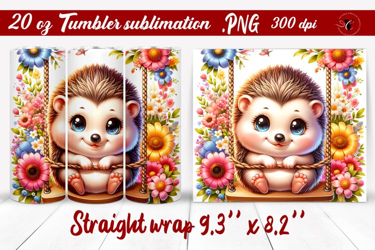 Tumbler wrap | Baby animals | Animal on Swings