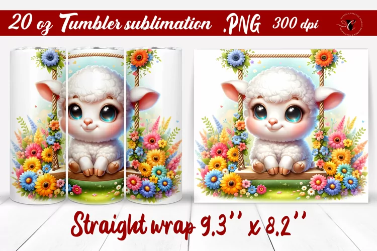 Tumbler wrap | Baby animals | Animal on Swings