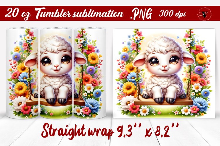 Tumbler wrap | Baby animals | Animal on Swings
