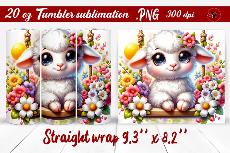 Tumbler wrap | Baby animals | Animal on Swings