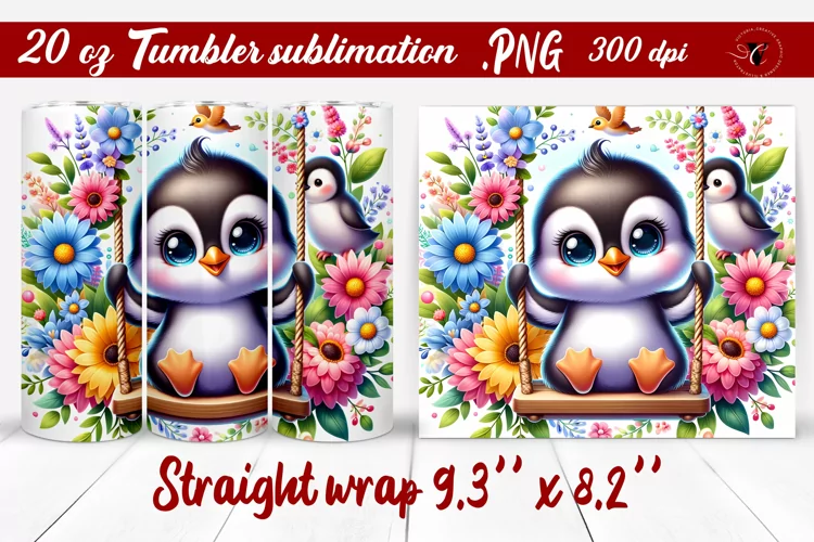 Tumbler wrap | Baby animals | Animal on Swings