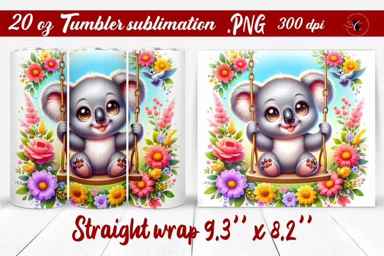 Tumbler wrap | Baby animals | Animal on Swings