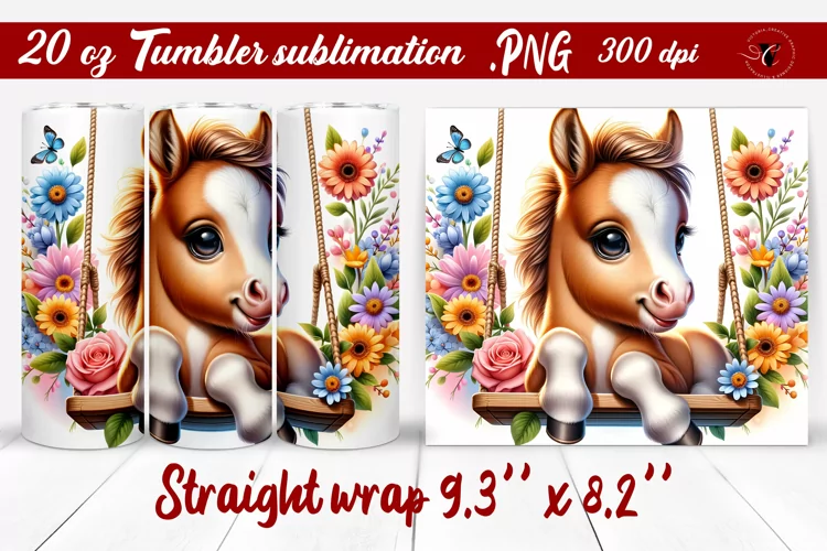 Tumbler wrap | Baby animals | Animal on Swings