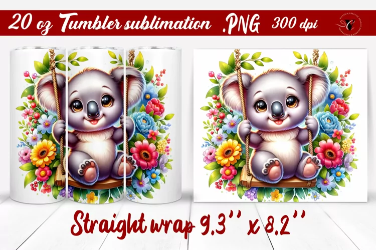Tumbler wrap | Baby animals | Animal on Swings