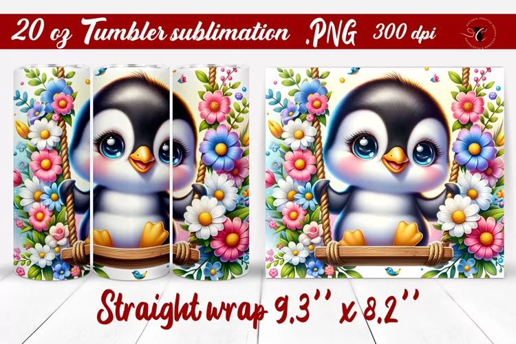 Tumbler wrap | Baby animals | Animal on Swings