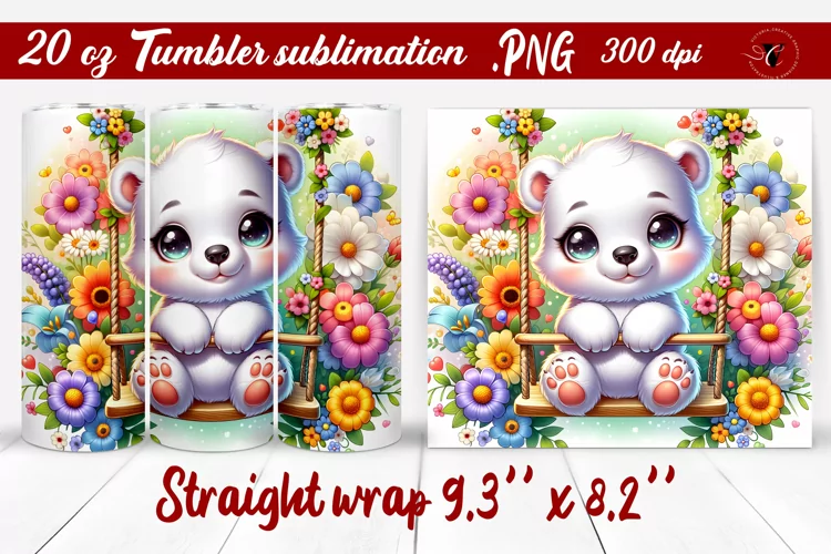 Tumbler wrap | Baby animals | Animal on Swings