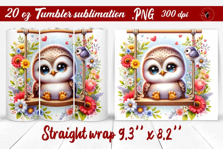Tumbler wrap | Baby animals | Animal on Swings