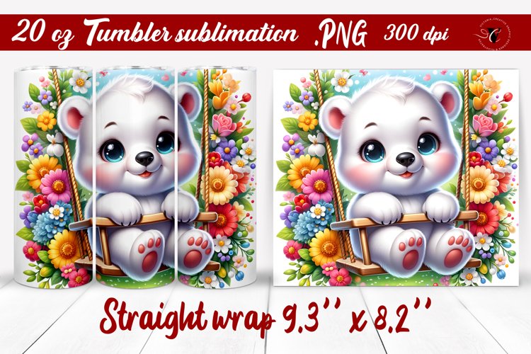 Tumbler wrap | Baby animals | Animal on Swings