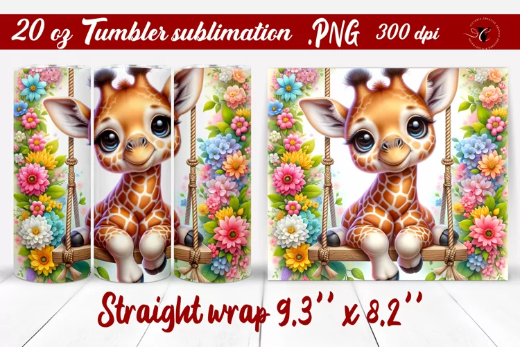 Tumbler wrap | Baby animals | Animal on Swings