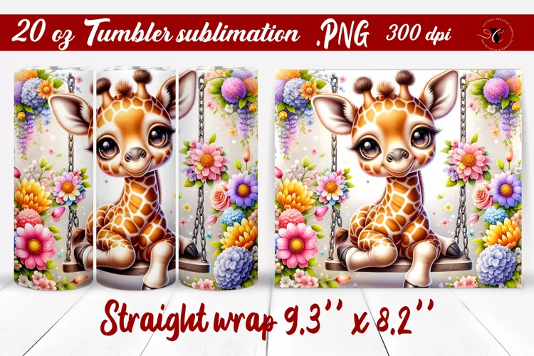 Tumbler wrap | Baby animals | Animal on Swings