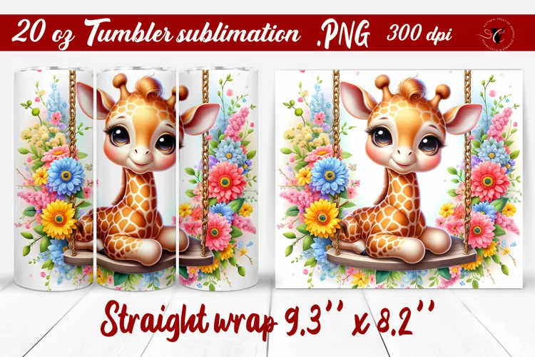 Tumbler wrap | Baby animals | Animal on Swings