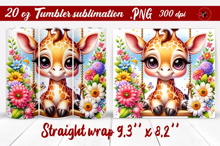 Tumbler wrap | Baby animals | Animal on Swings