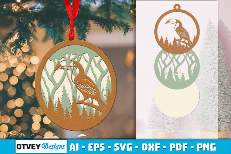 Laser Cut Wood Ornament Image 14