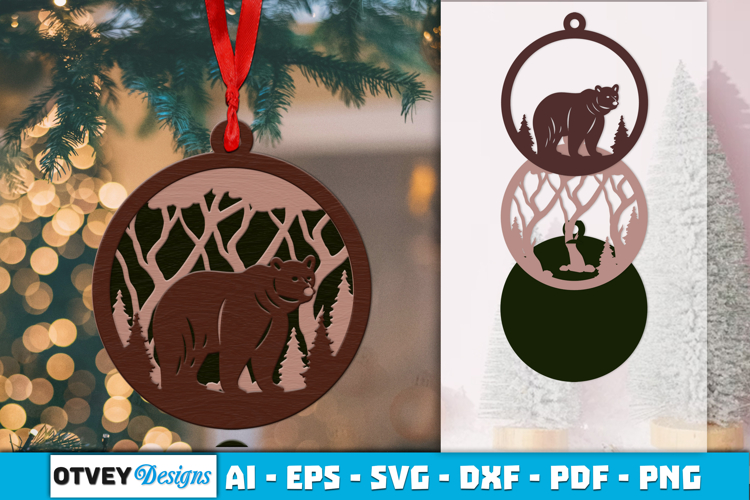 Laser Cut Wood Ornament Image 11