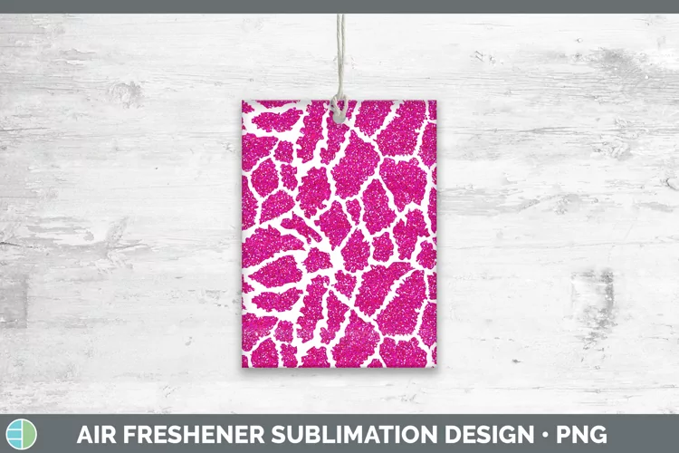 Animal Pink Giraffe Air Freshener Sublimation Car Freshener
