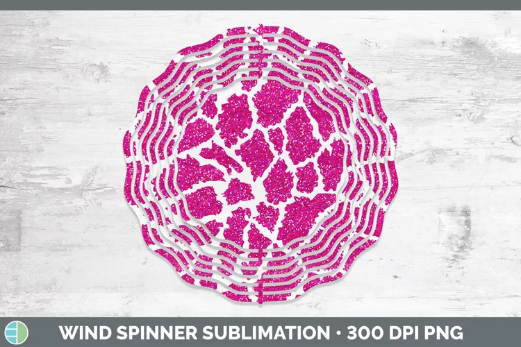 Animal Pink Giraffe Wind Spinner Sublimation Spinner Designs