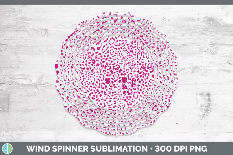Animal Pink Jaguar Wind Spinner Sublimation Spinner Designs