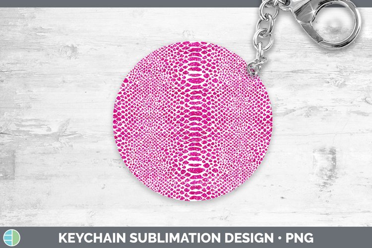 Animal Pink Snake Keychain Sublimation Keyring Designs