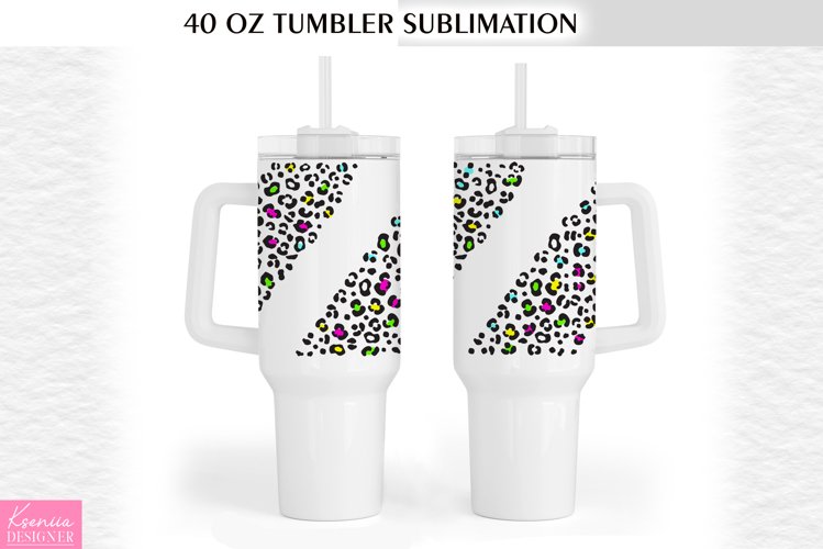 Leopard Print 40 Oz Tumbler Wrap|Animal Print Siblimation example image 1