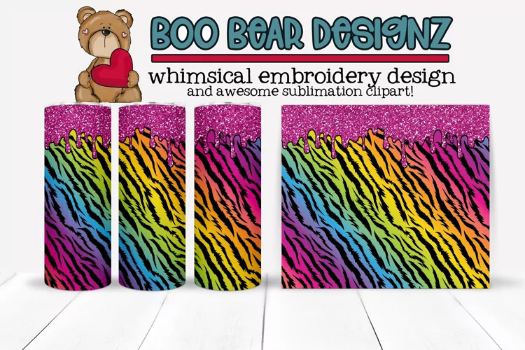 Animal Print Sublimation tumbler design