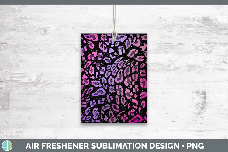 Animal Purple Leopard Air Freshener Sublimation Car Freshene