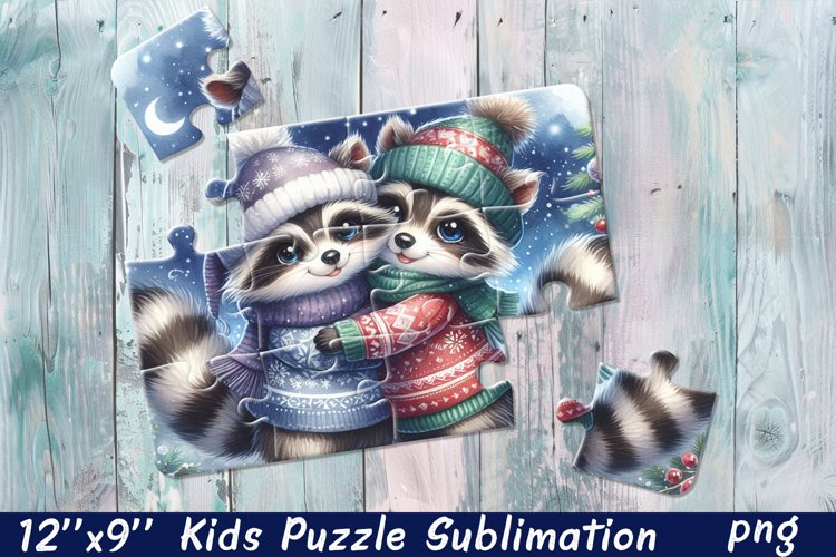 Cute raccoon| Kids Puzzles Sublimation