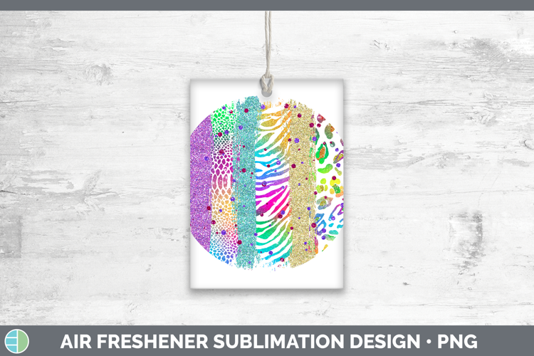 Animal Rainbow Animal Print Brush Air Freshener Sublimation
